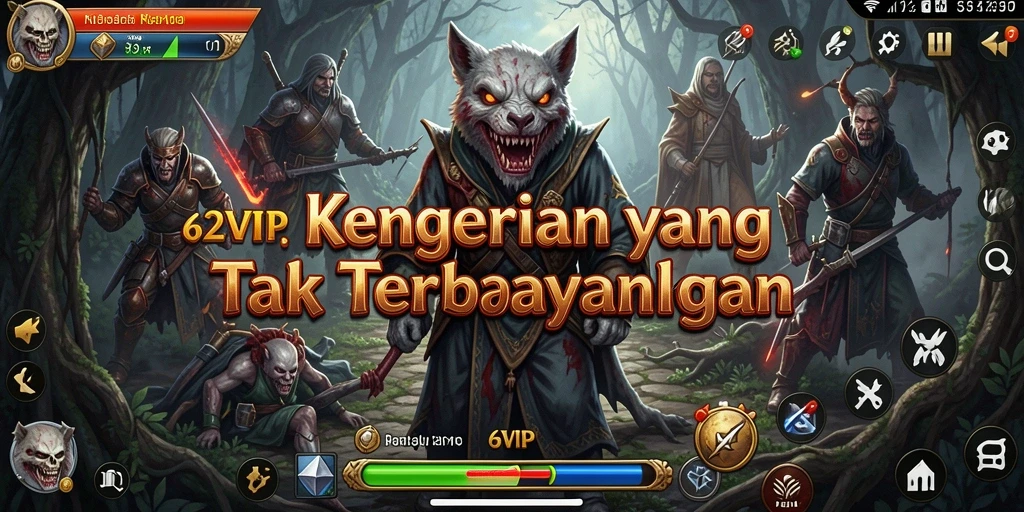 Tangkapan layar gameplay 62VIP yang menyeramkan dan mendebarkan.