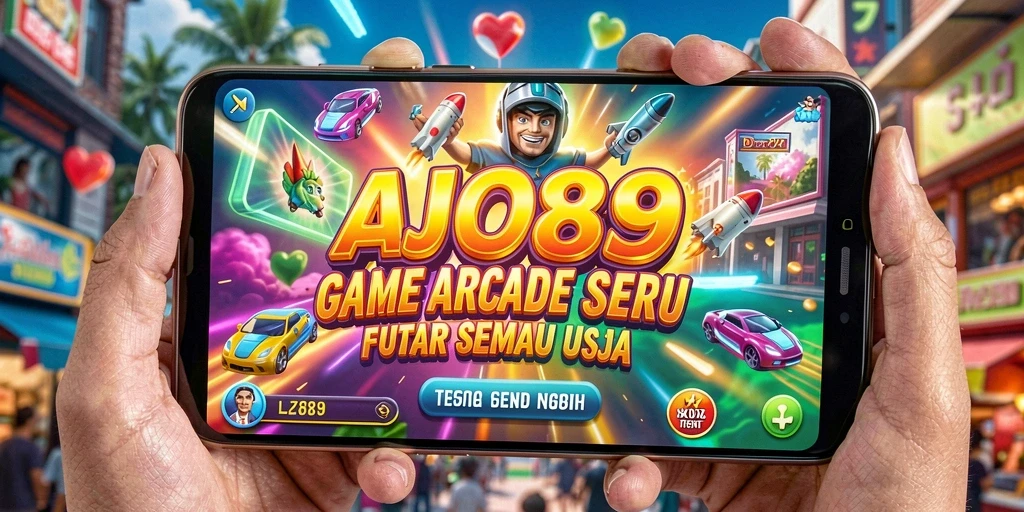 Tampilan gameplay aksion cepat dalam AJO89 yang menghibur.