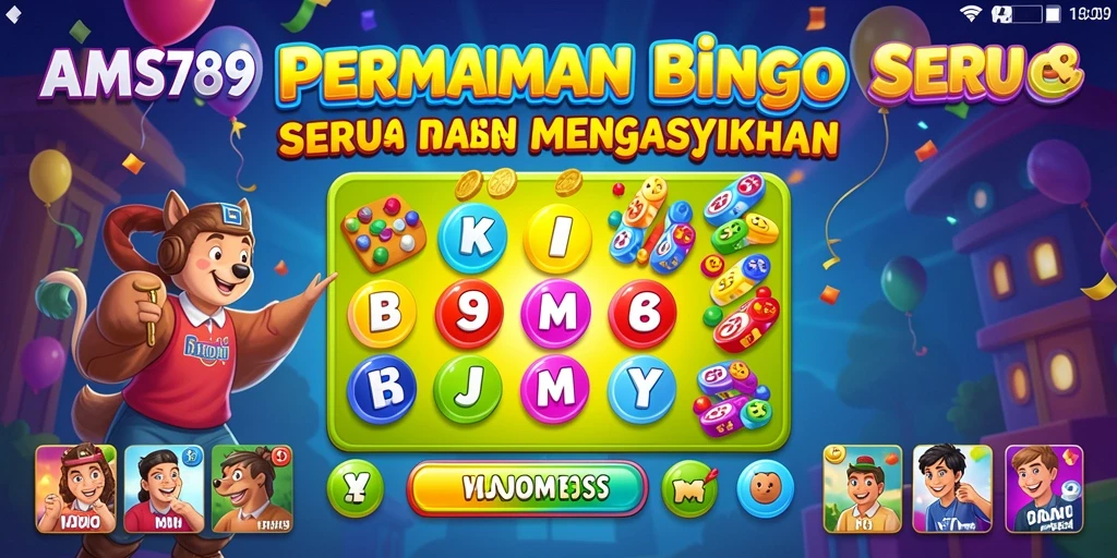Tampilan gameplay Bingo yang menegangkan dan seru di AMS789.