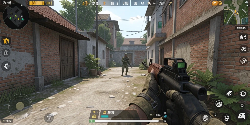 Tampilan gameplay intens dari API66 yang mengasyikkan.