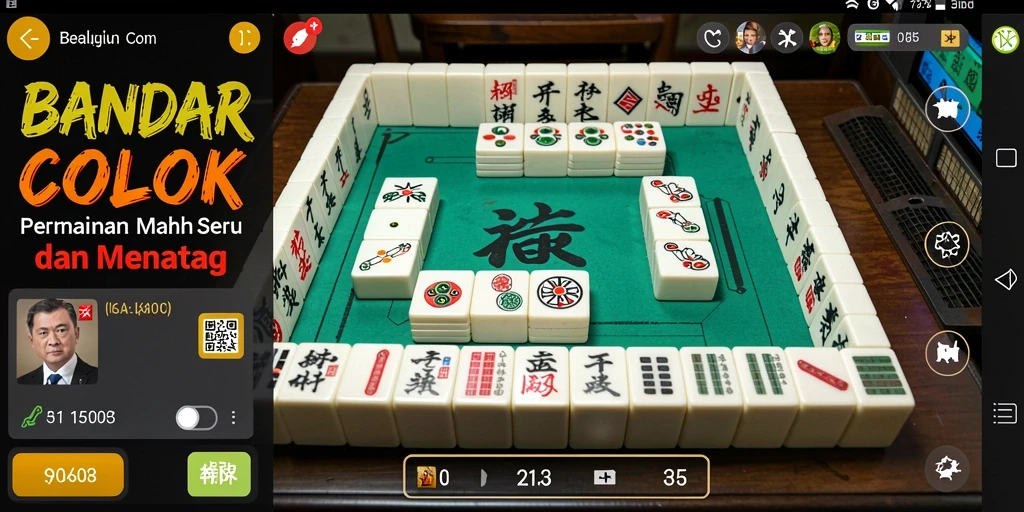 Tampilan gameplay Mahjong yang menarik di BANDARCOLOK.