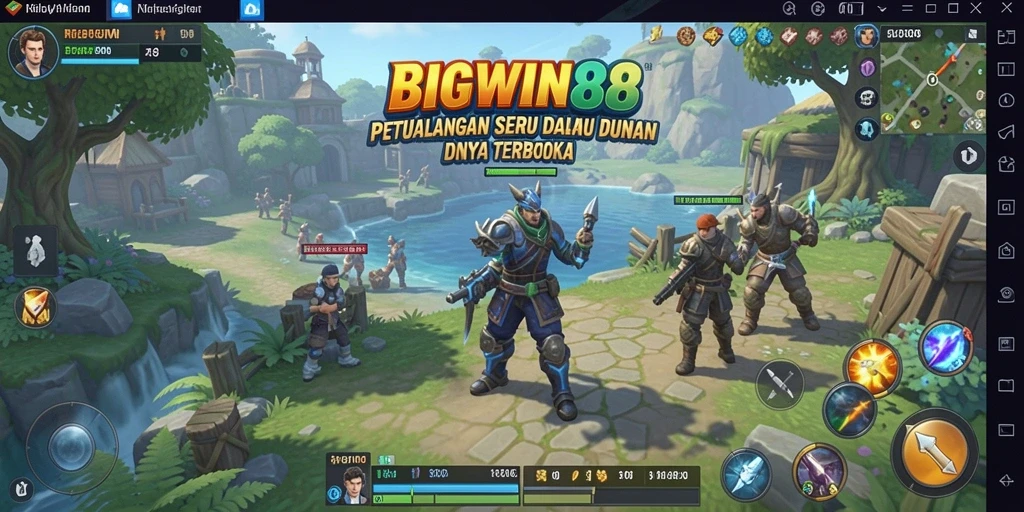 Tampilan gameplay BIGWIN88 yang memukau dalam dunia terbuka.