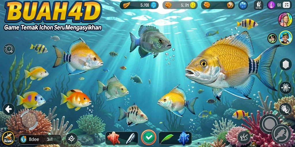 Screenshot gameplay BUAH4D menampilkan momen seru menembak ikan.