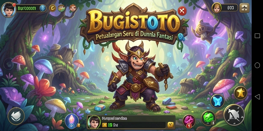 Screenshot utama BUGISTOTO menampilkan gameplay menakjubkan di dunia petualangan.