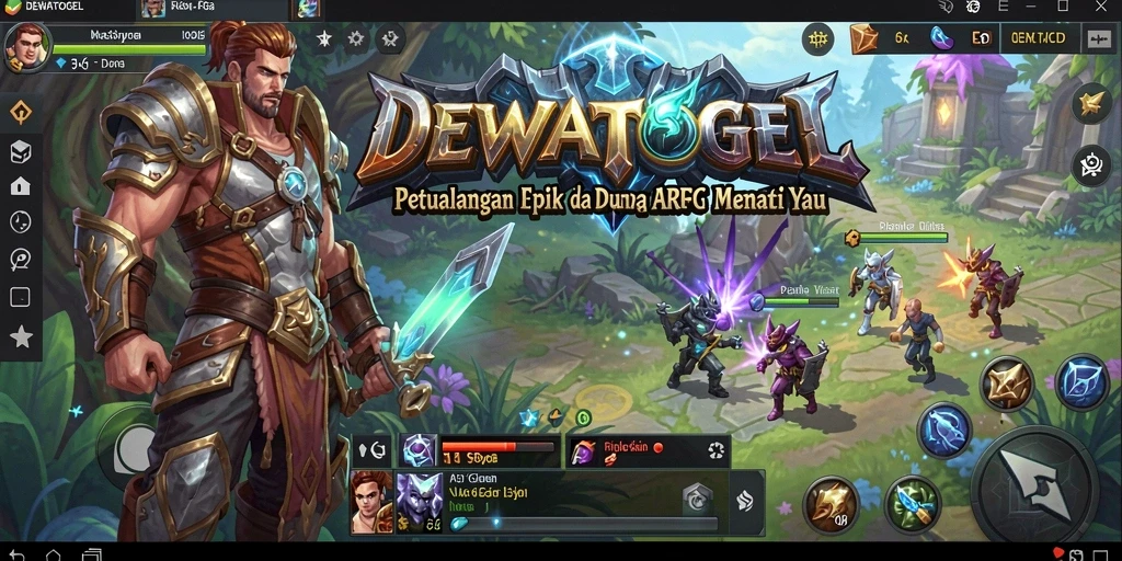 Tampilan menarik dari gameplay DEWATOGEL yang penuh aksi ARPG.
