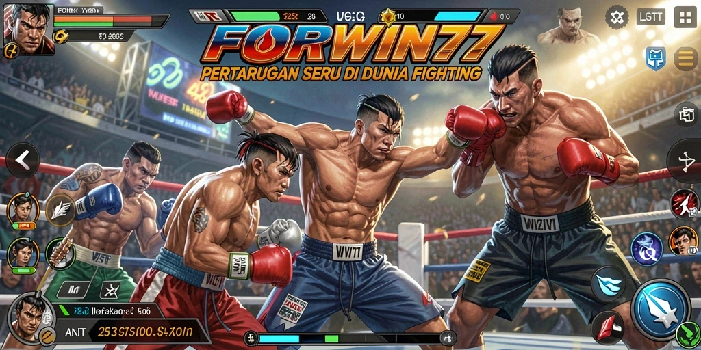 Gameplay seru dengan karakter Fighting yang beragam.