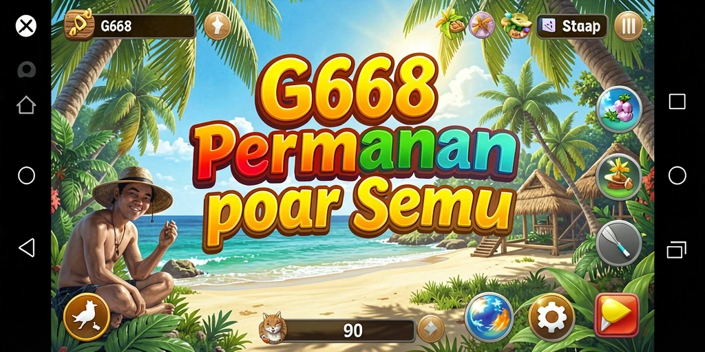 Screenshot G668 menampilkan suasana permainan yang santai dan menggembirakan.
