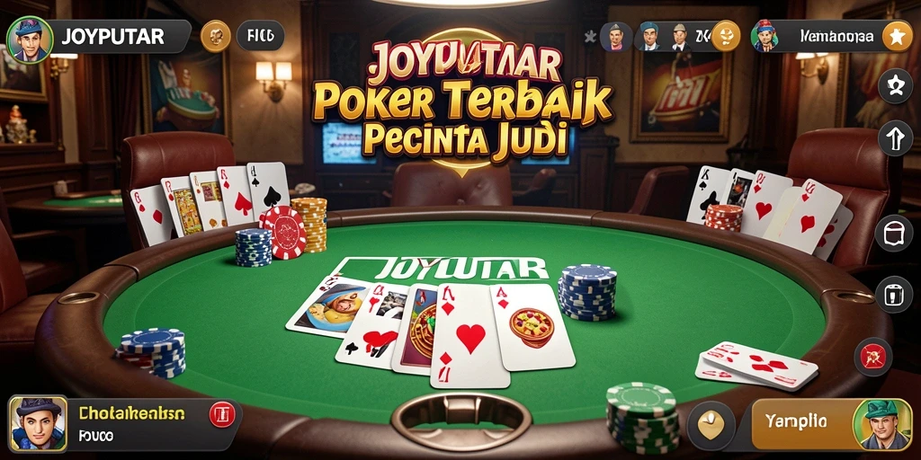 Tampilan menarik dari game Poker JOYPUTAR saat sedang berlangsung.