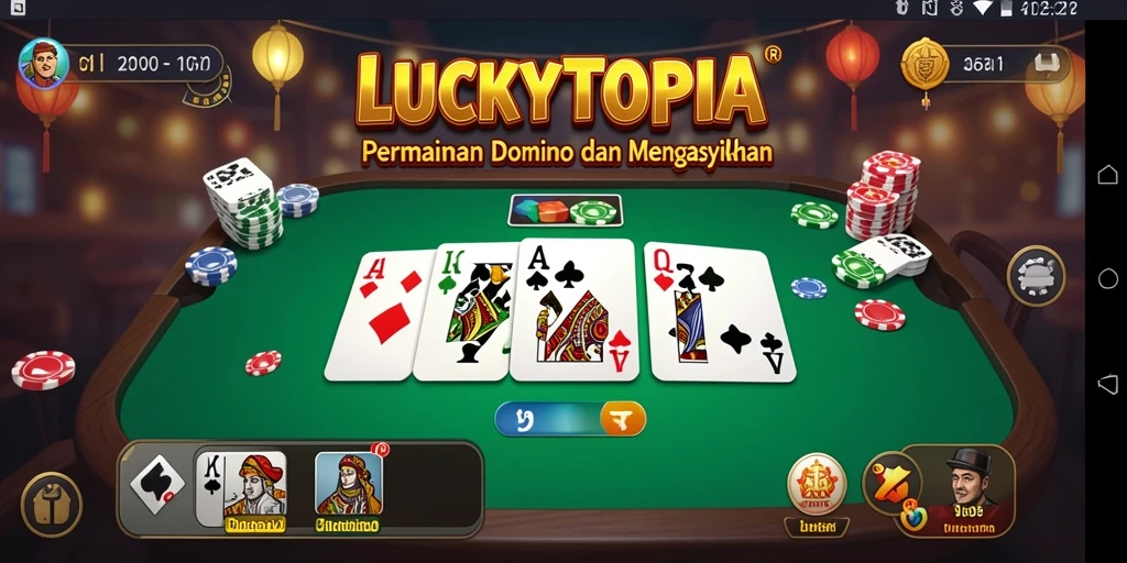 Tampilan menarik gameplay LUCKYTOPIA yang mengasyikkan.