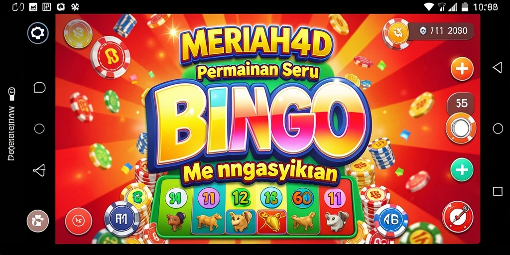 Tampilan menarik dari gameplay Bingo di MERIAH4D.