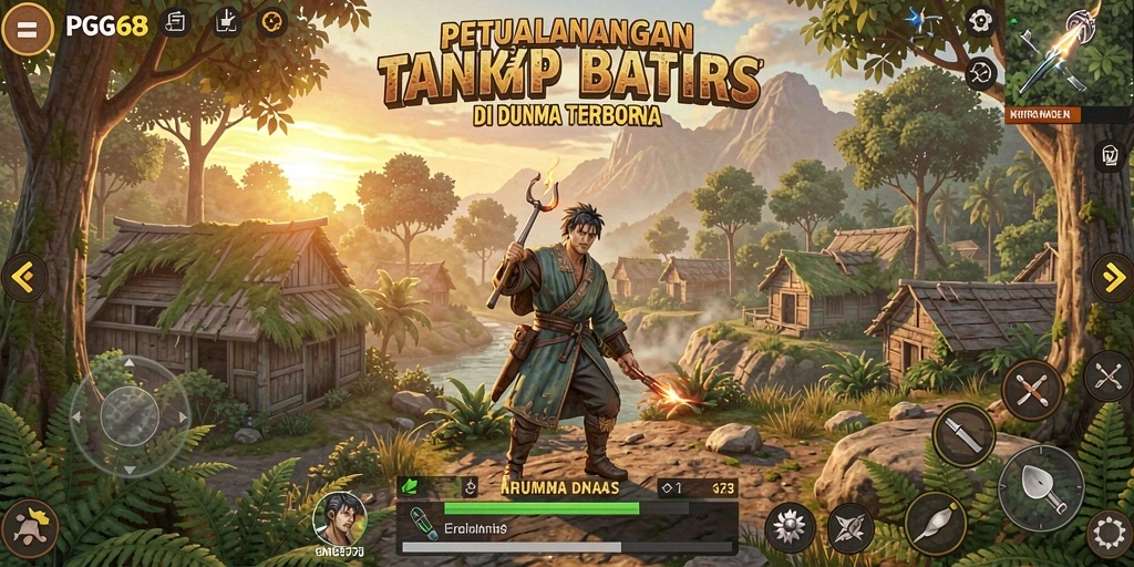 Tampilan gameplay menarik dari dunia terbuka PGG68.