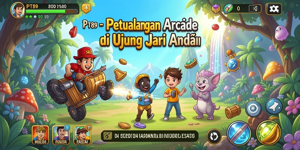 Tampilan gameplay seru dengan aksi arcade yang menantang.