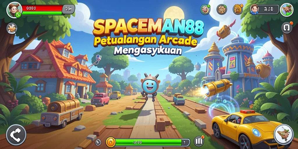 Tampilan gameplay <strong>SPACEMAN88</strong> yang menarik dan penuh warna.