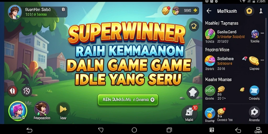 Tampilan gameplay SUPERWINNER yang menarik dan interaktif.